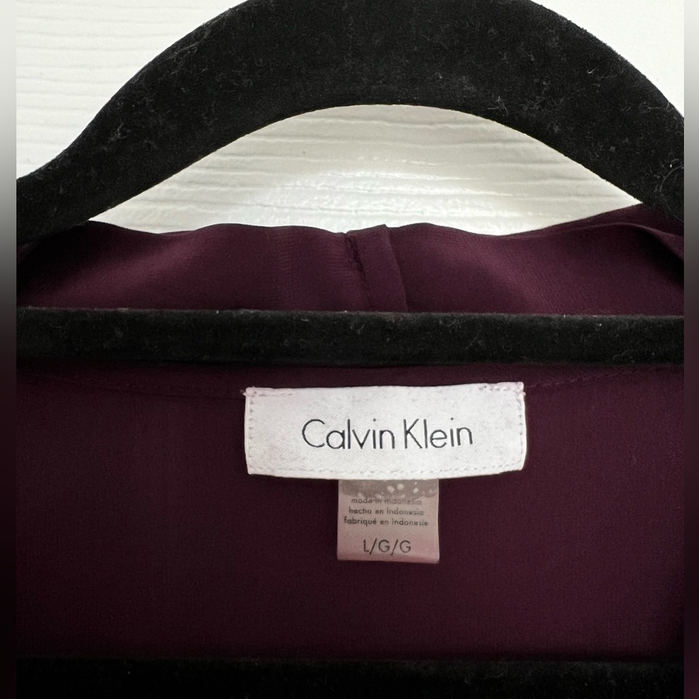 Purple Calvin Klein Blouse - Picture 2 of 4